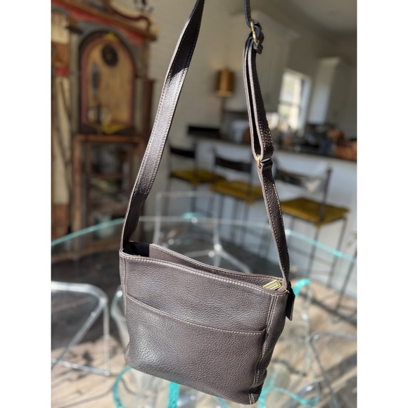 Vintage 90s COACH Sonoma 4924 Lg Chocolate Brown Shoulder Bag Pebbled Leather - Picture 2 of 12